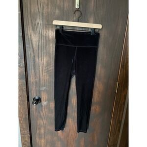 Athleta High-Rise Legging Velvet Black Leggings Womens S